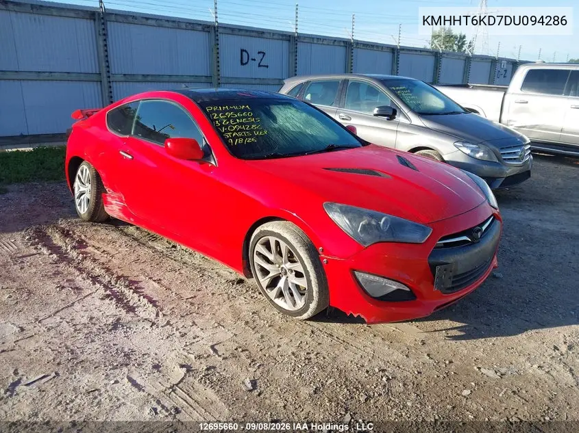 HYUNDAI GENESIS 2013, VIN KMHHT6KD7DU094286