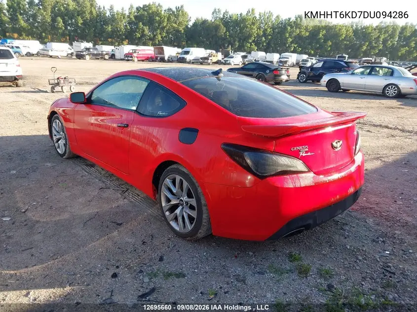 2013 HYUNDAI GENESIS VIN KMHHT6KD7DU094286 — фото 3