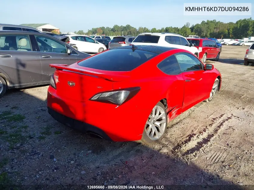 2013 HYUNDAI GENESIS VIN KMHHT6KD7DU094286 — фото 4