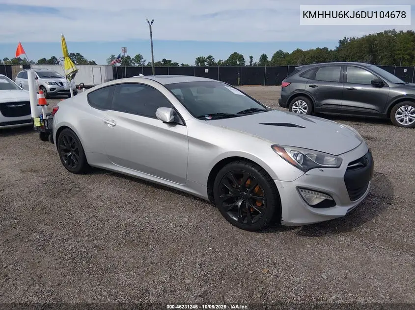 HYUNDAI GENESIS 2013, VIN KMHHU6KJ6DU104678