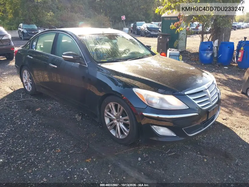 HYUNDAI GENESIS 2013, VIN KMHGC4DD7DU233247