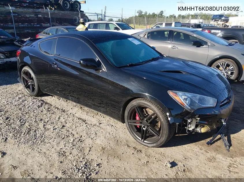 HYUNDAI GENESIS 2013, VIN KMHHT6KD8DU103092