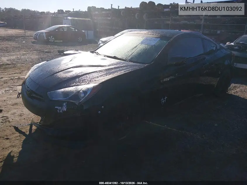 2013 HYUNDAI GENESIS VIN KMHHT6KD8DU103092 — фото 2