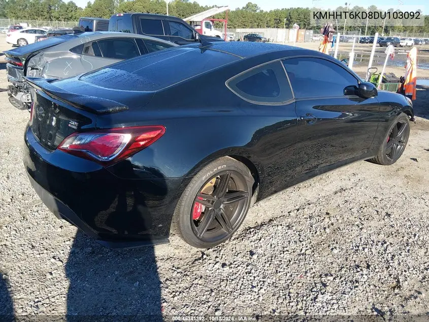 2013 HYUNDAI GENESIS VIN KMHHT6KD8DU103092 — фото 4