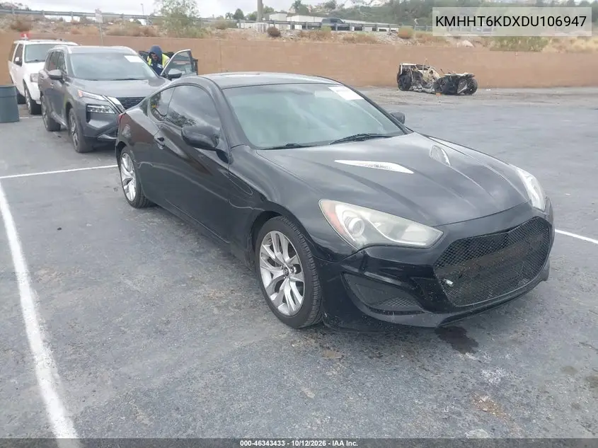 HYUNDAI GENESIS 2013, VIN KMHHT6KDXDU106947