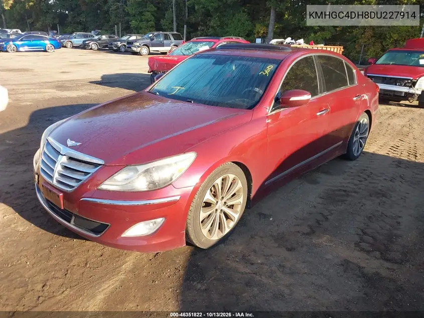 2013 HYUNDAI GENESIS VIN KMHGC4DH8DU227914 — фото 2