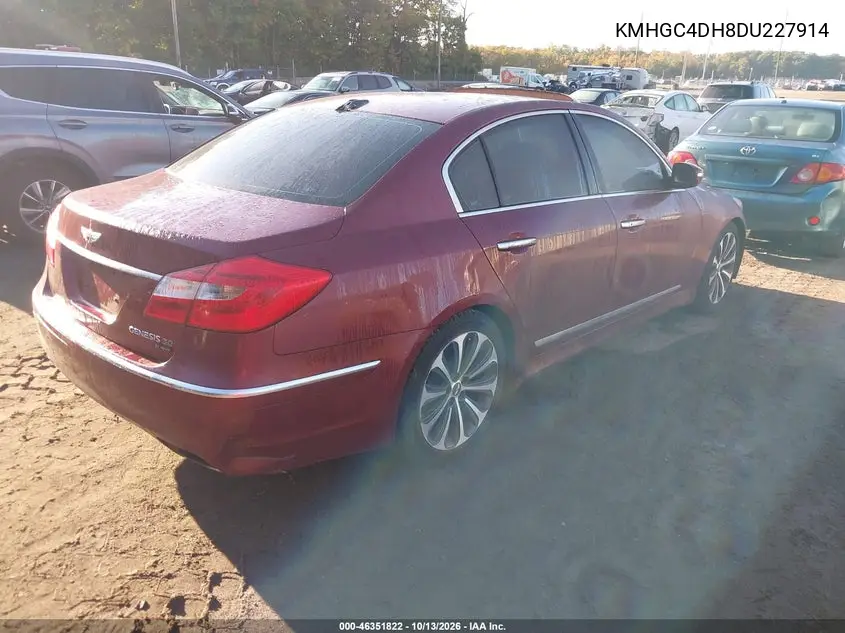 2013 HYUNDAI GENESIS VIN KMHGC4DH8DU227914 — фото 4