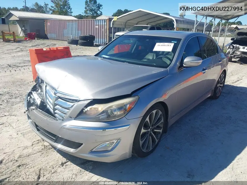 2013 HYUNDAI GENESIS VIN KMHGC4DHXDU227994 — фото 2