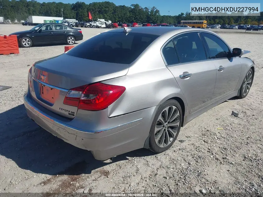 2013 HYUNDAI GENESIS VIN KMHGC4DHXDU227994 — фото 4