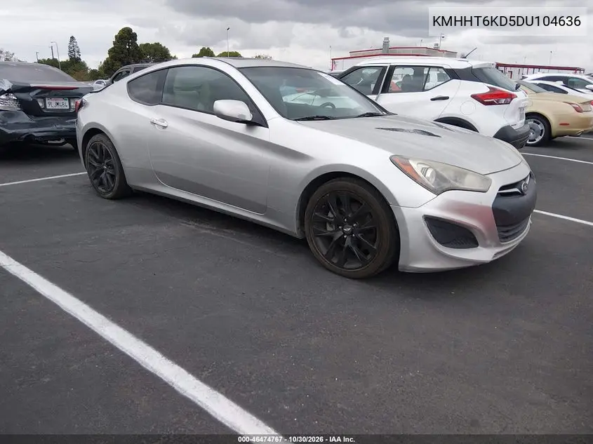 HYUNDAI GENESIS 2013, VIN KMHHT6KD5DU104636