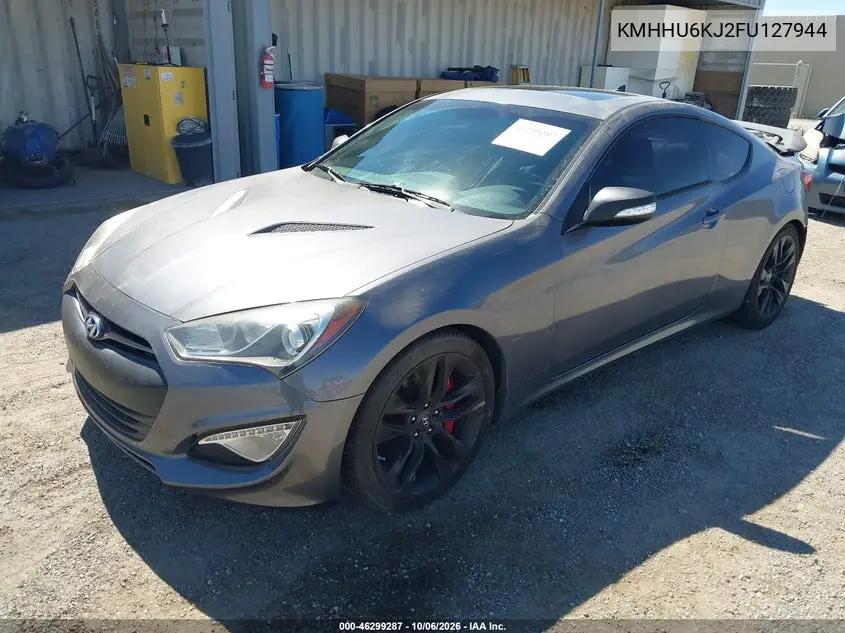 2015 HYUNDAI GENESIS VIN KMHHU6KJ2FU127944 — фото 2