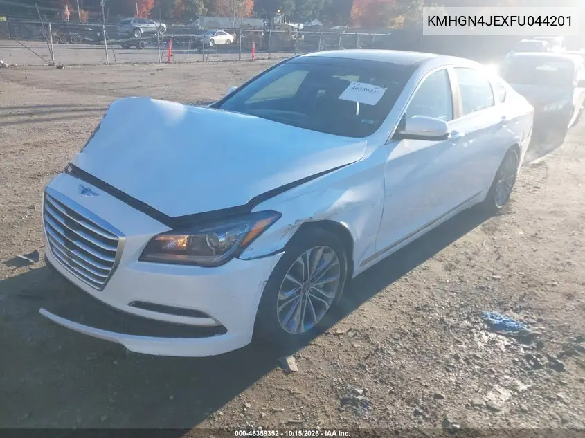 2015 HYUNDAI GENESIS VIN KMHGN4JEXFU044201 — фото 2
