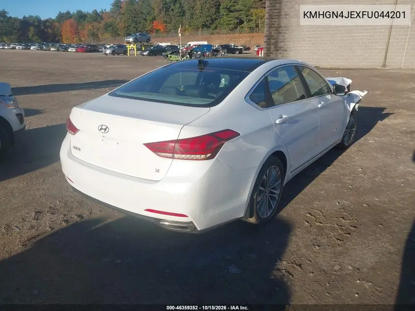 2015 HYUNDAI GENESIS VIN KMHGN4JEXFU044201 — фото 4