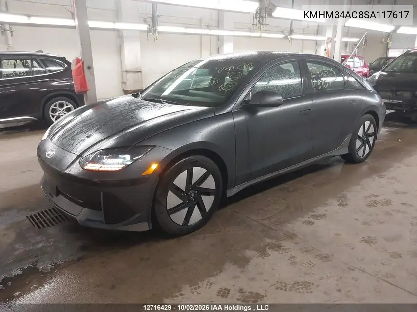 2025 HYUNDAI IONIQ 6 VIN KMHM34AC8SA117617 — фото 2