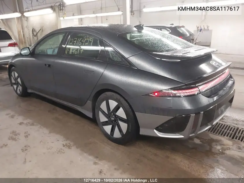 2025 HYUNDAI IONIQ 6 VIN KMHM34AC8SA117617 — фото 3