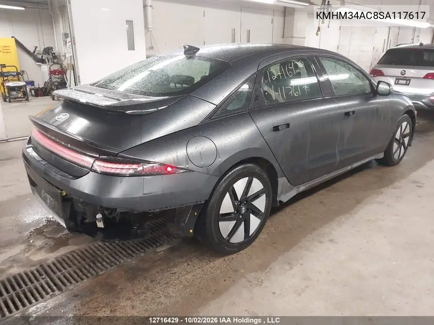 2025 HYUNDAI IONIQ 6 VIN KMHM34AC8SA117617 — фото 4