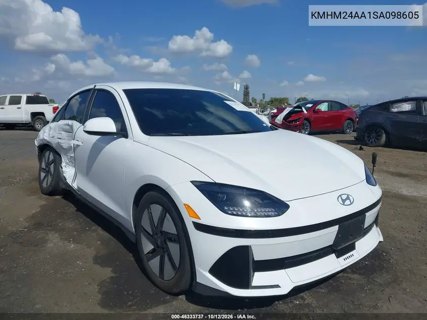 HYUNDAI IONIQ 6 2025, VIN KMHM24AA1SA098605