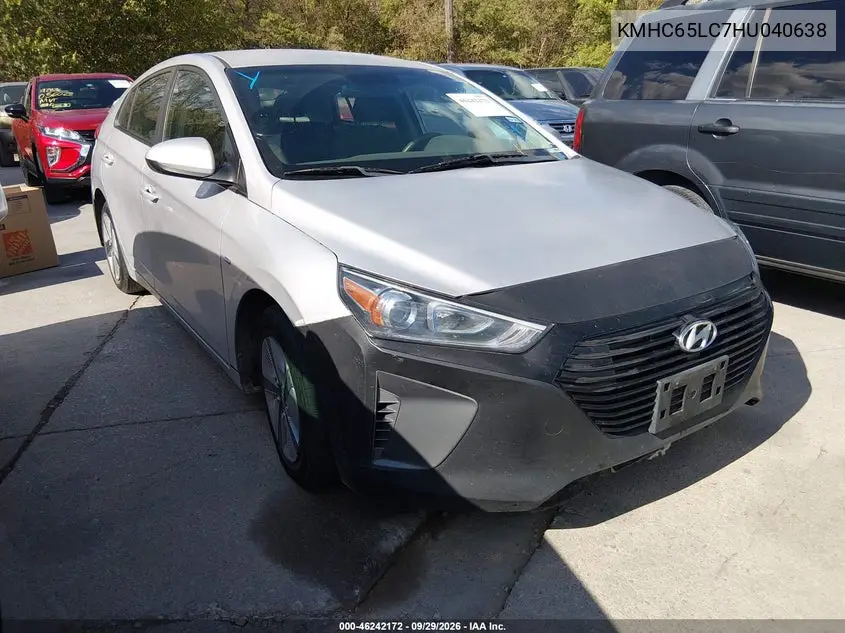 HYUNDAI IONIQ 2017, VIN KMHC65LC7HU040638
