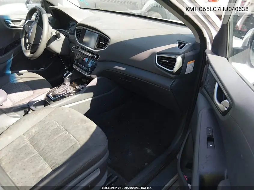2017 HYUNDAI IONIQ VIN KMHC65LC7HU040638 — фото 5
