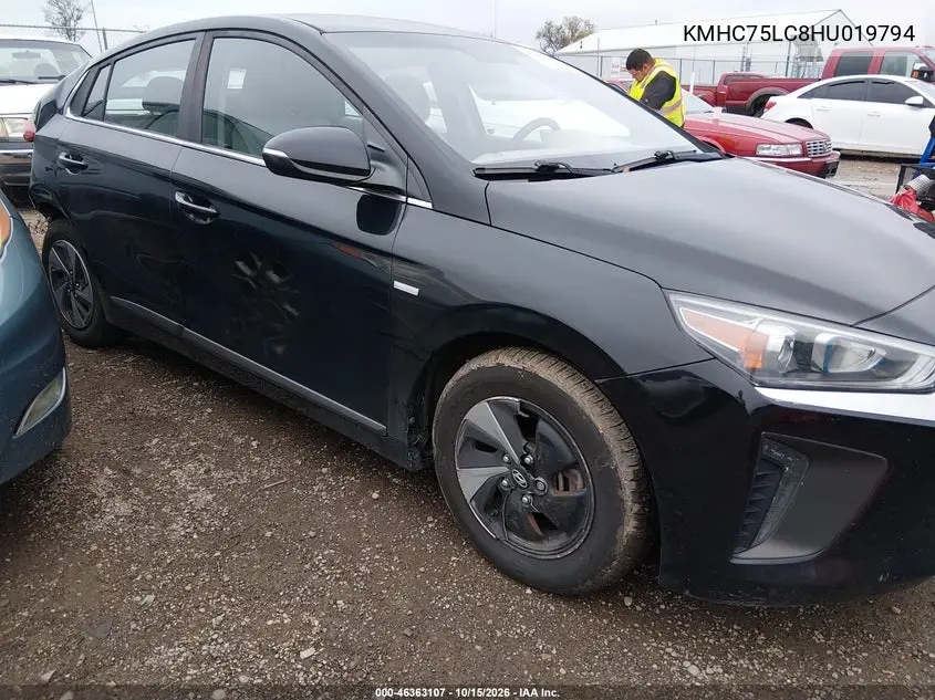 HYUNDAI IONIQ 2017, VIN KMHC75LC8HU019794