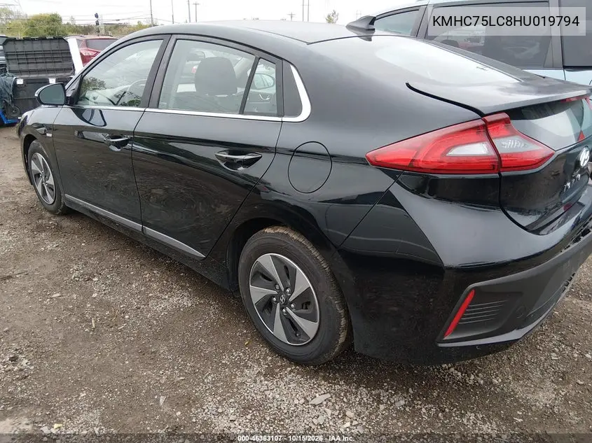2017 HYUNDAI IONIQ VIN KMHC75LC8HU019794 — фото 3