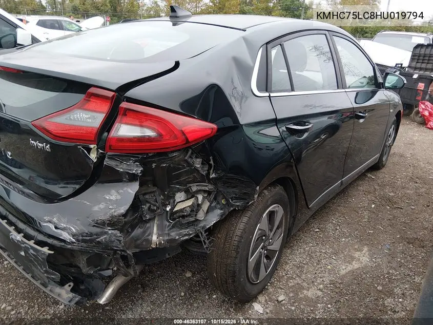 2017 HYUNDAI IONIQ VIN KMHC75LC8HU019794 — фото 4
