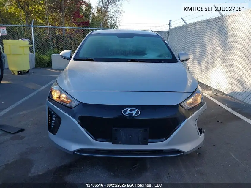 2018 HYUNDAI IONIQ VIN KMHC85LH2JU027081 — фото 13