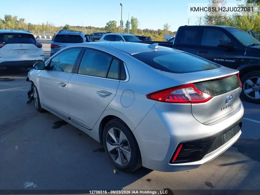 2018 HYUNDAI IONIQ VIN KMHC85LH2JU027081 — фото 15