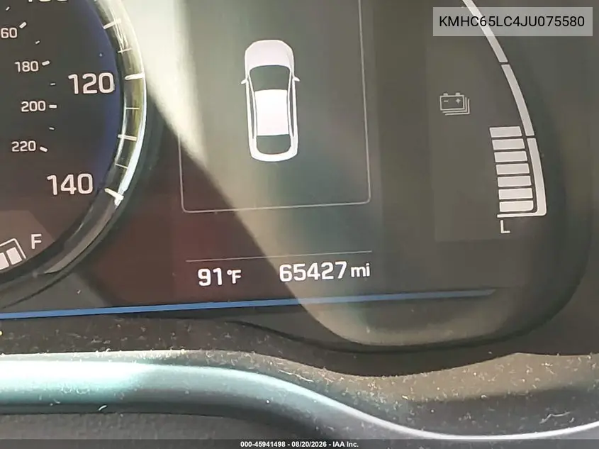 2018 HYUNDAI IONIQ VIN KMHC65LC4JU075580 — фото 15