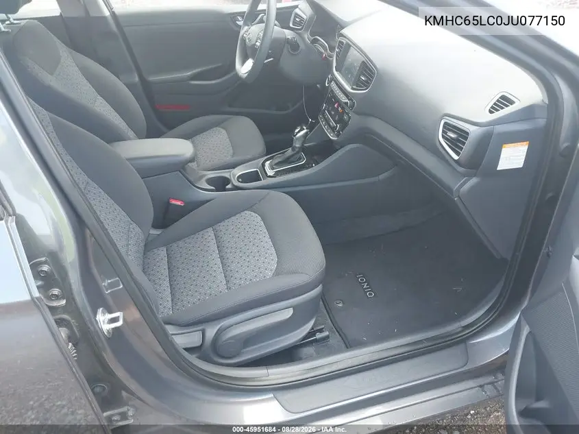 2018 HYUNDAI IONIQ VIN KMHC65LC0JU077150 — фото 5