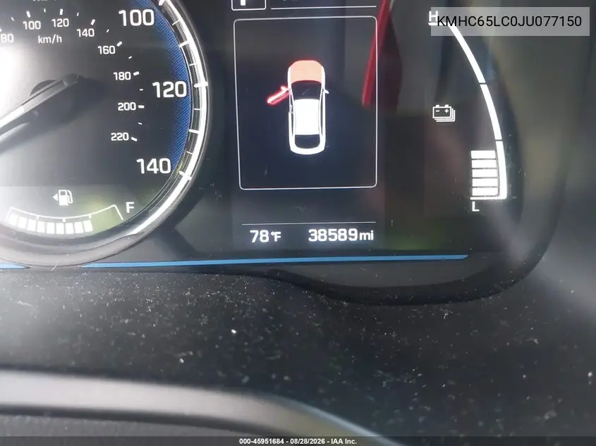 2018 HYUNDAI IONIQ VIN KMHC65LC0JU077150 — фото 7