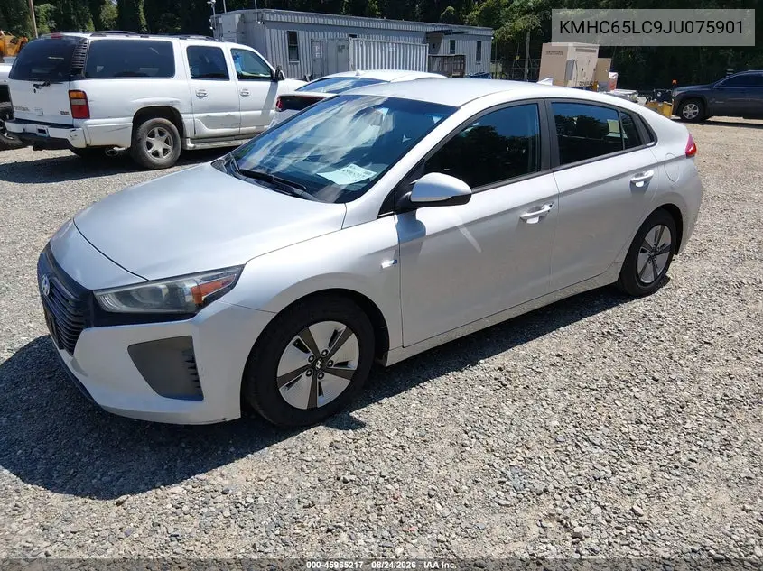 2018 HYUNDAI IONIQ VIN KMHC65LC9JU075901 — фото 2