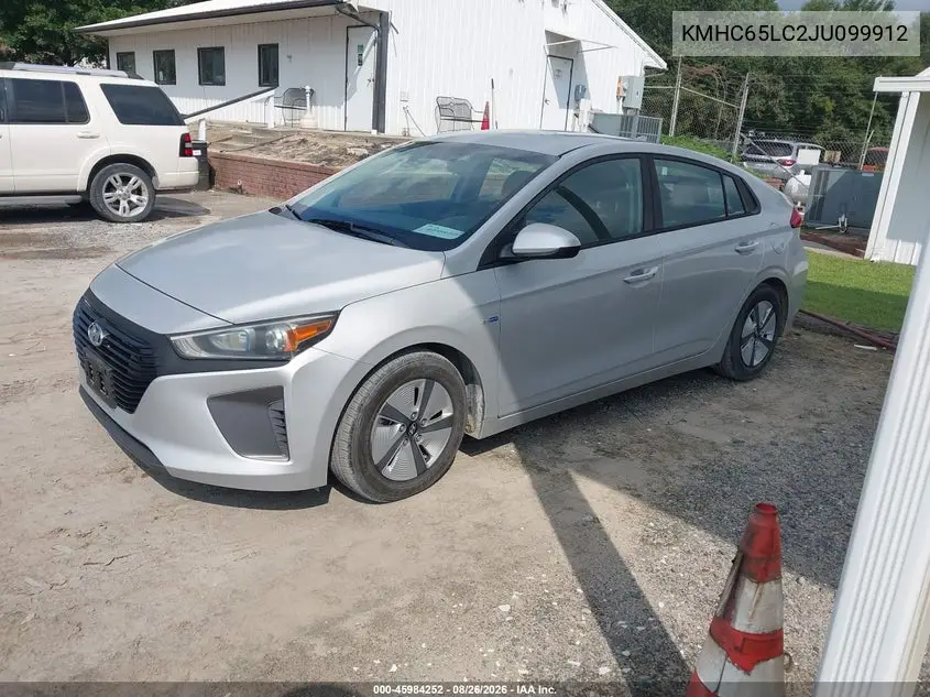 2018 HYUNDAI IONIQ VIN KMHC65LC2JU099912 — фото 2