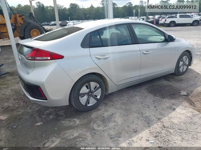 2018 HYUNDAI IONIQ VIN KMHC65LC2JU099912 — фото 4