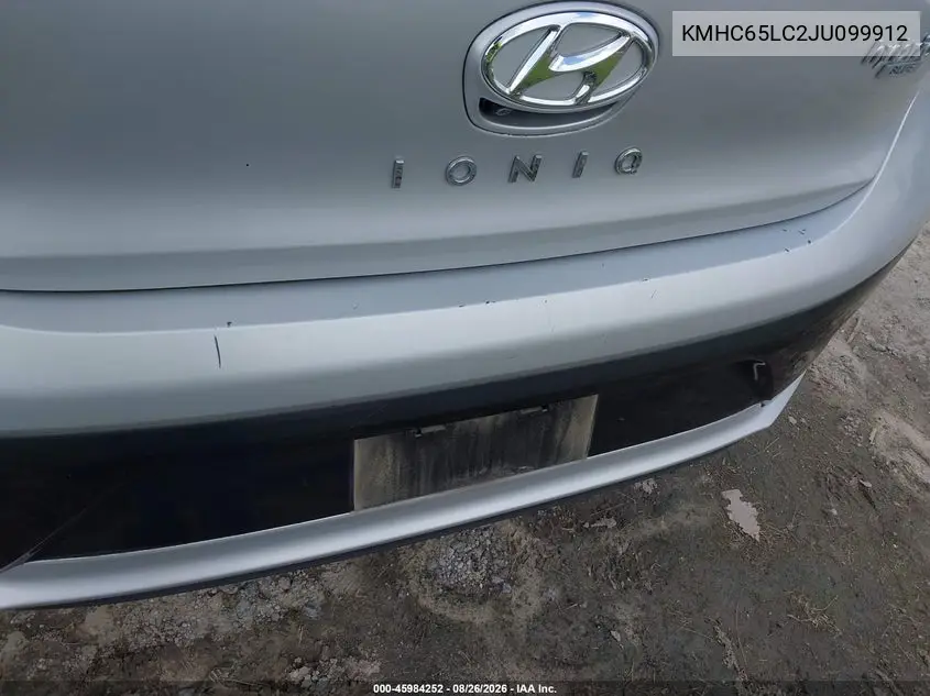 2018 HYUNDAI IONIQ VIN KMHC65LC2JU099912 — фото 6