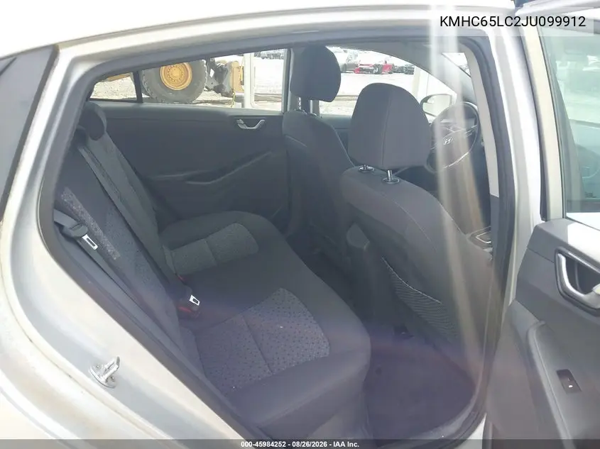 2018 HYUNDAI IONIQ VIN KMHC65LC2JU099912 — фото 8