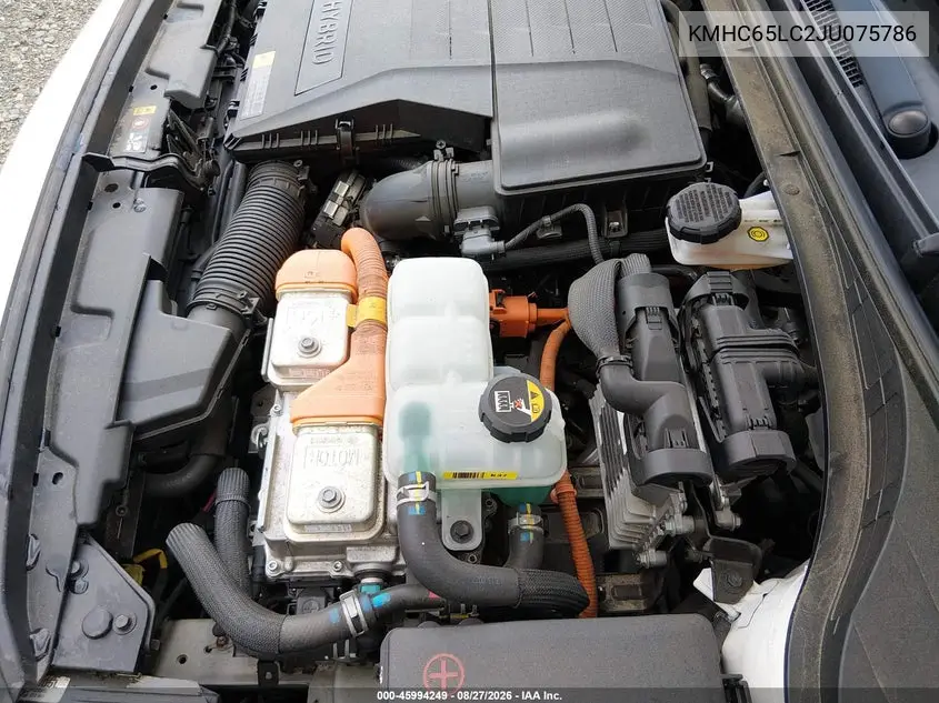 2018 HYUNDAI IONIQ VIN KMHC65LC2JU075786 — фото 10
