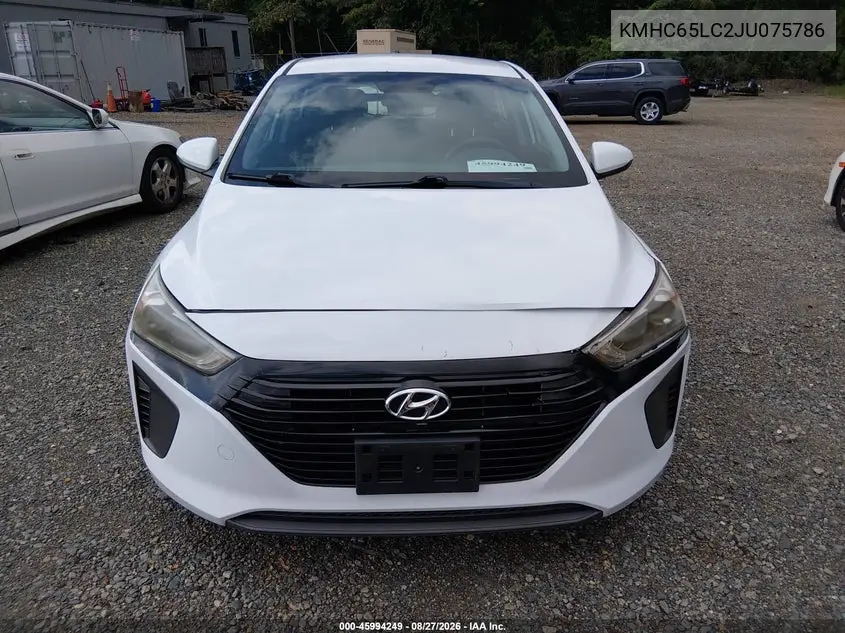 2018 HYUNDAI IONIQ VIN KMHC65LC2JU075786 — фото 17