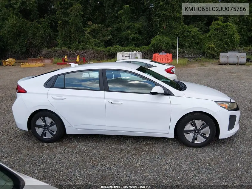 2018 HYUNDAI IONIQ VIN KMHC65LC2JU075786 — фото 18
