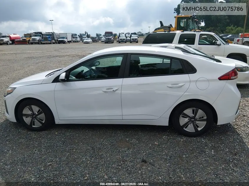 2018 HYUNDAI IONIQ VIN KMHC65LC2JU075786 — фото 19