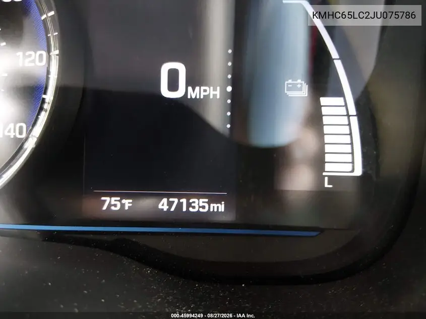 2018 HYUNDAI IONIQ VIN KMHC65LC2JU075786 — фото 20