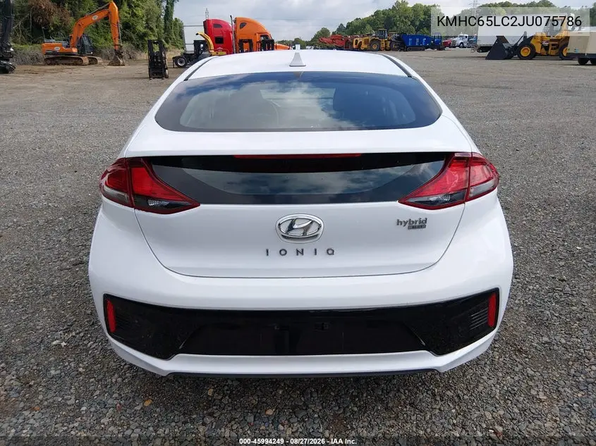 2018 HYUNDAI IONIQ VIN KMHC65LC2JU075786 — фото 21