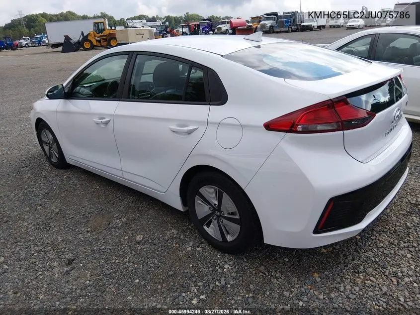 2018 HYUNDAI IONIQ VIN KMHC65LC2JU075786 — фото 3