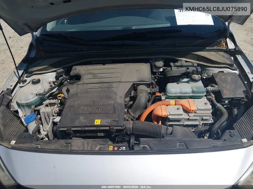 2018 HYUNDAI IONIQ VIN KMHC65LC8JU075890 — фото 10