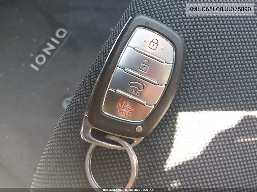2018 HYUNDAI IONIQ VIN KMHC65LC8JU075890 — фото 11