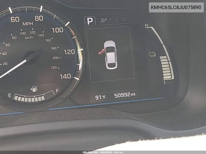 2018 HYUNDAI IONIQ VIN KMHC65LC8JU075890 — фото 15