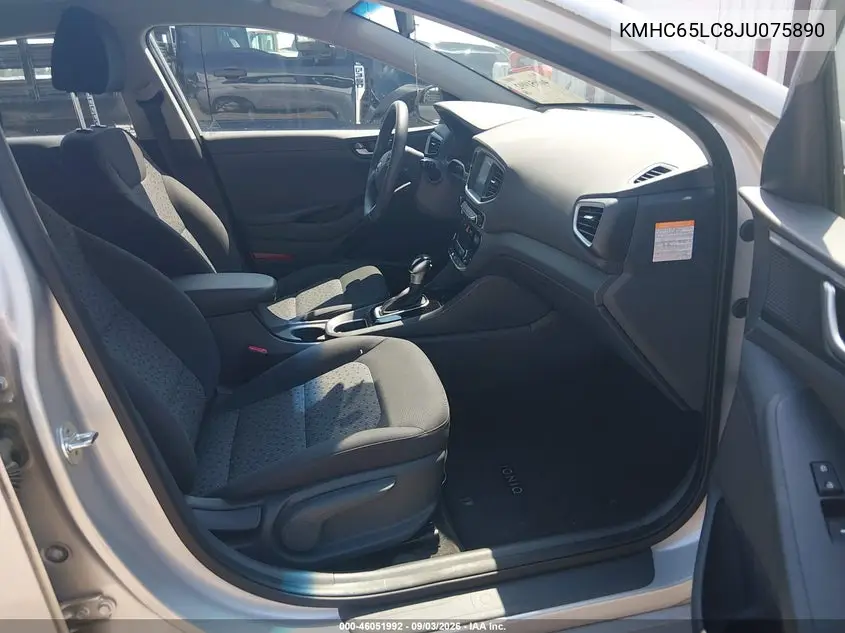 2018 HYUNDAI IONIQ VIN KMHC65LC8JU075890 — фото 5