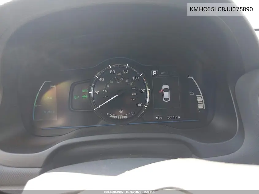2018 HYUNDAI IONIQ VIN KMHC65LC8JU075890 — фото 7