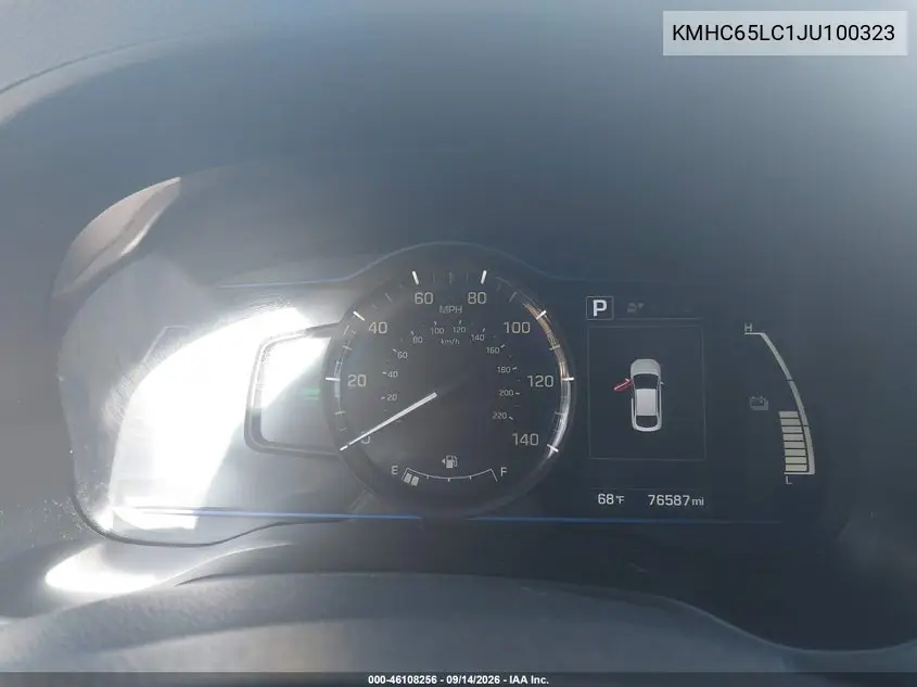 2018 HYUNDAI IONIQ VIN KMHC65LC1JU100323 — фото 7