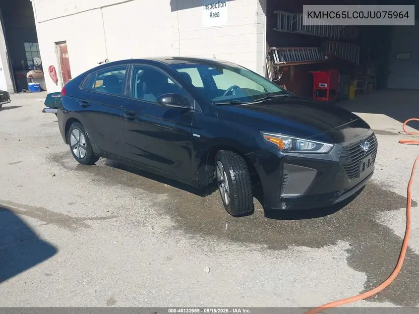 HYUNDAI IONIQ 2018, VIN KMHC65LC0JU075964
